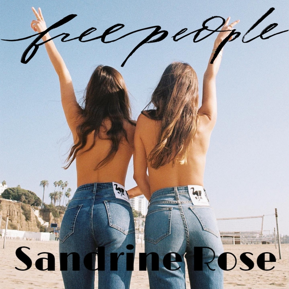 FREE PEOPLE X SANDRINE ROSE JEANS - Collab - RARE - Size 24